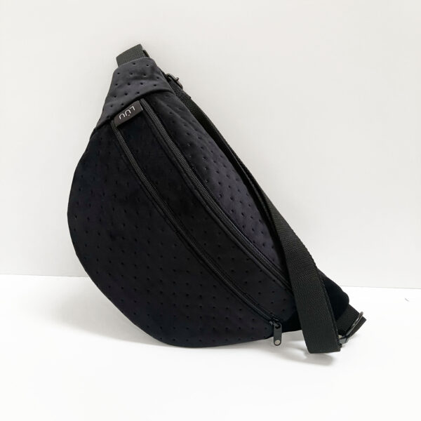 RIÑONERA BUM BAG L TERCIOPELO NEGRO