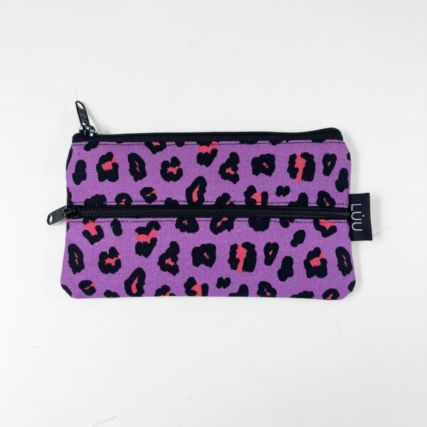 ESTUCHE PITILLERA LEOPARDO MORADO
